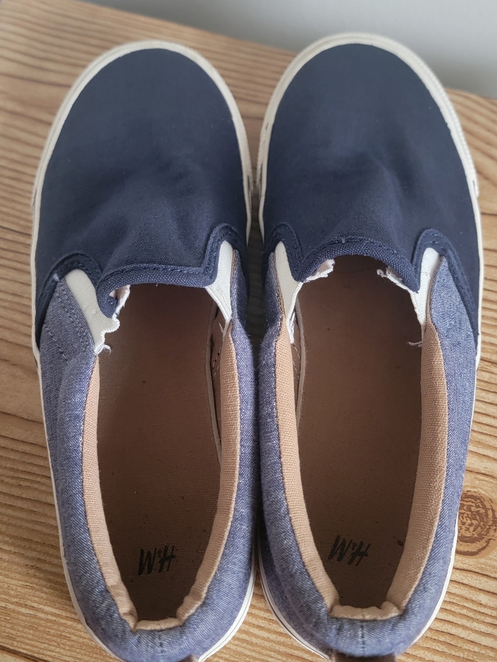 H&M Kids Navy Slip-On Canvas Shoes